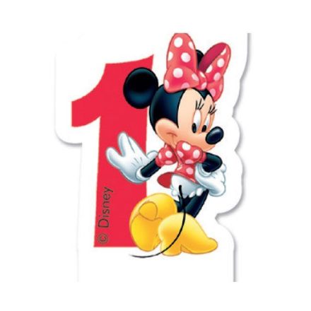 Disney Minnie számgyertya / tortagyertya