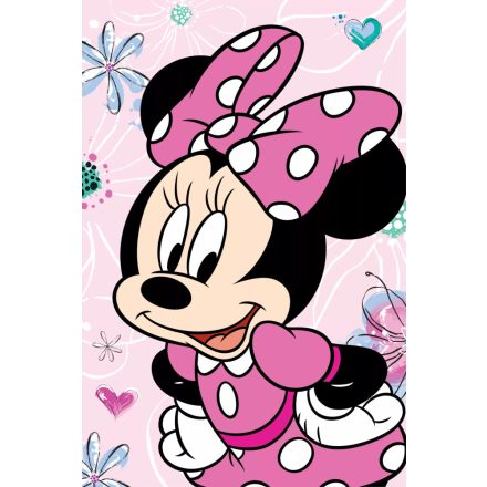 Disney Minnie egér Flowers mikroflanel takaró