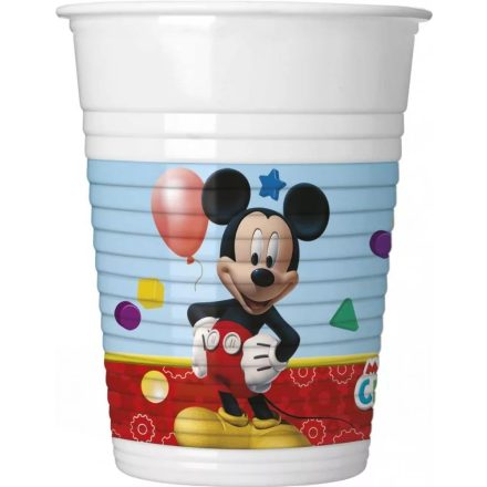 Disney Mickey műanyag parti pohár (8 db-os)