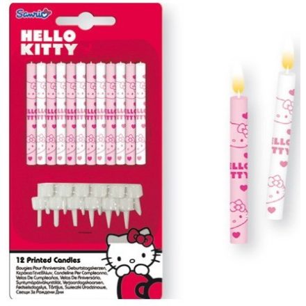 Hello Kitty tortagyertya (12 db-os)