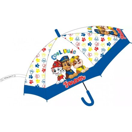Mancs őrjárat gyerek félautomata átlátszó esernyő Forever