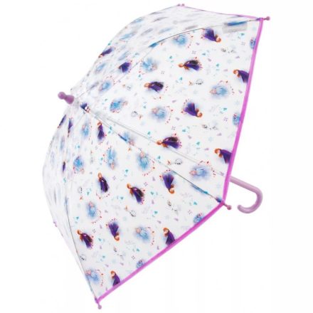 Jégvarázs  átlátszó esernyő Elsa, Anna, Olaf mintával