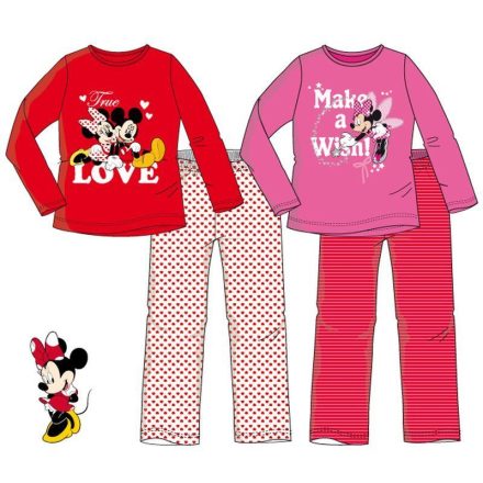 Disney Minnie hosszú ujjú pizsama - 116 cm-es -UTOLSÓ DARAb