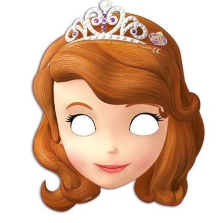 Disney Szófia hercegnő álarc (6 db-os)