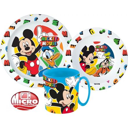 Mickey egér micro gyerek étkészlet