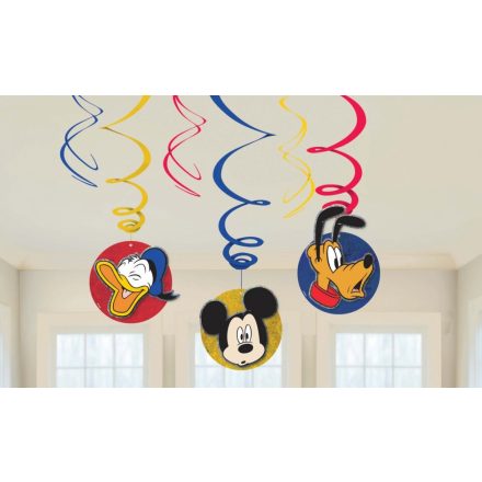Disney Mickey egérszalag dekoráció (6 db-os)