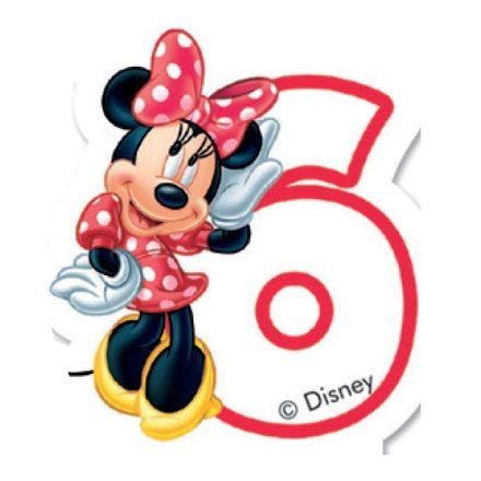 Disney Minnie számgyertya / tortagyertya
