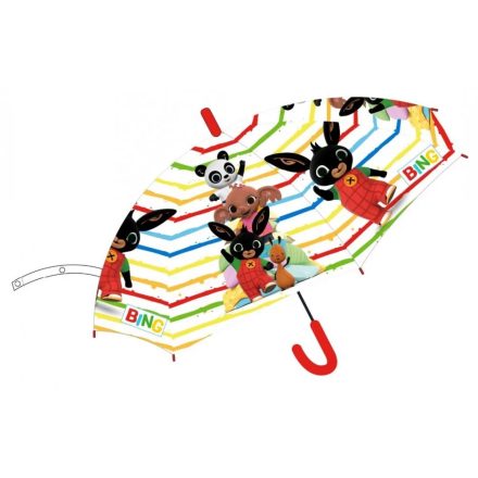 Bing nyuszi gyerek félautomata átlátszó esernyő csíkos