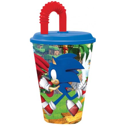 Sonic, a sündisznó szívószálas pohár