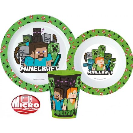 Minecraft micro gyerek étkészlet 