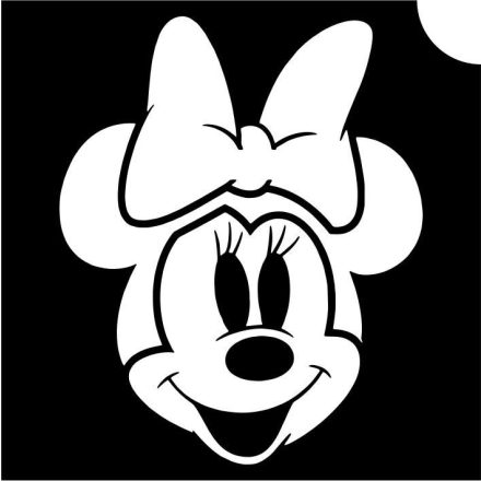 Disney Minnie csillámtetoválás sablon