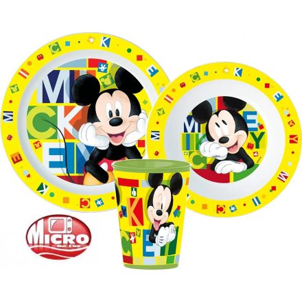 Mickey egér micro gyerek étkészlet