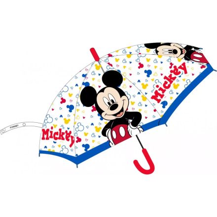 Disney Mickey gyerek félautomata átlátszó esernyő